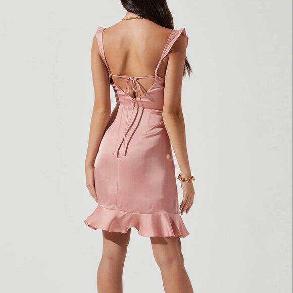 New with tags ASTR the Label Marla Ruffle Mini dress - Picture 3 of 5